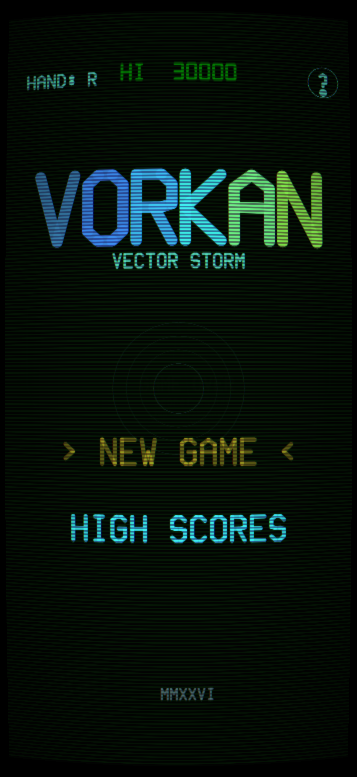 VORKAN title screen
